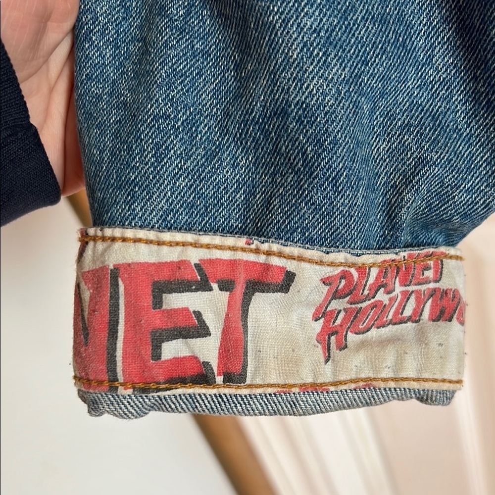 Vintage 90’s Planet Hollywood Denim Jacket - Picture 6 of 11
